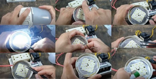 Cách sửa đèn LED không sáng do chip LED bị cháy