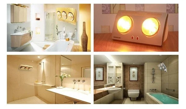 Chọn đèn sưởi phù hợp với diện tích phòng tắm