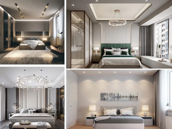 Bố trí đèn LED phòng ngủ hiện đại 