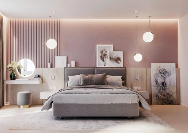 Ý tưởng trang trí phòng ngủ với màu tường pastel